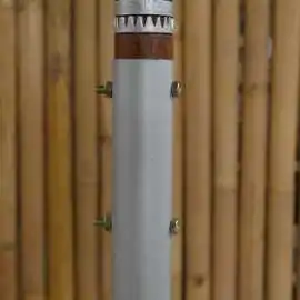 Artikelbild 3 des Artikels “Bali-Schirm, weiß mit Metallmünzen und silbernen Herzen, ø 130 cm und 250cm Höhe Farbe: Weiß“